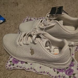 Polo by Ralph Lauren Women's Cream Sneakers